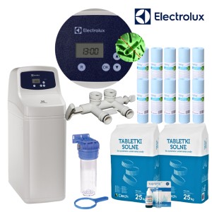 ELECTROLUX14L_ALL, ZMIĘKCZACZ WODY, UP-FLOW, BY-PASS, SUCHY ZBIORNIK, 5 LAT GWARANCJI.